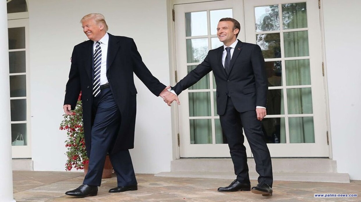 اختيار غير موفق لكلمة يحرج ماكرون خلال تهنئته لترامب